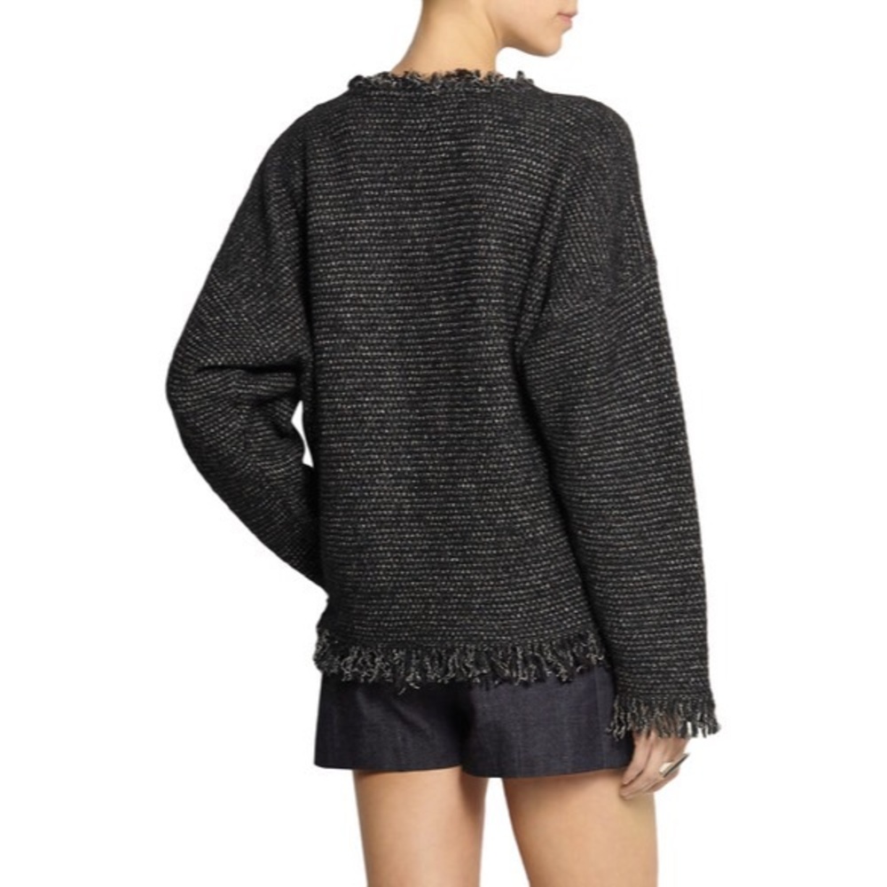 Isabel Marant • Oversized Chunky Fringe Sweater - Picture 4 of 8
